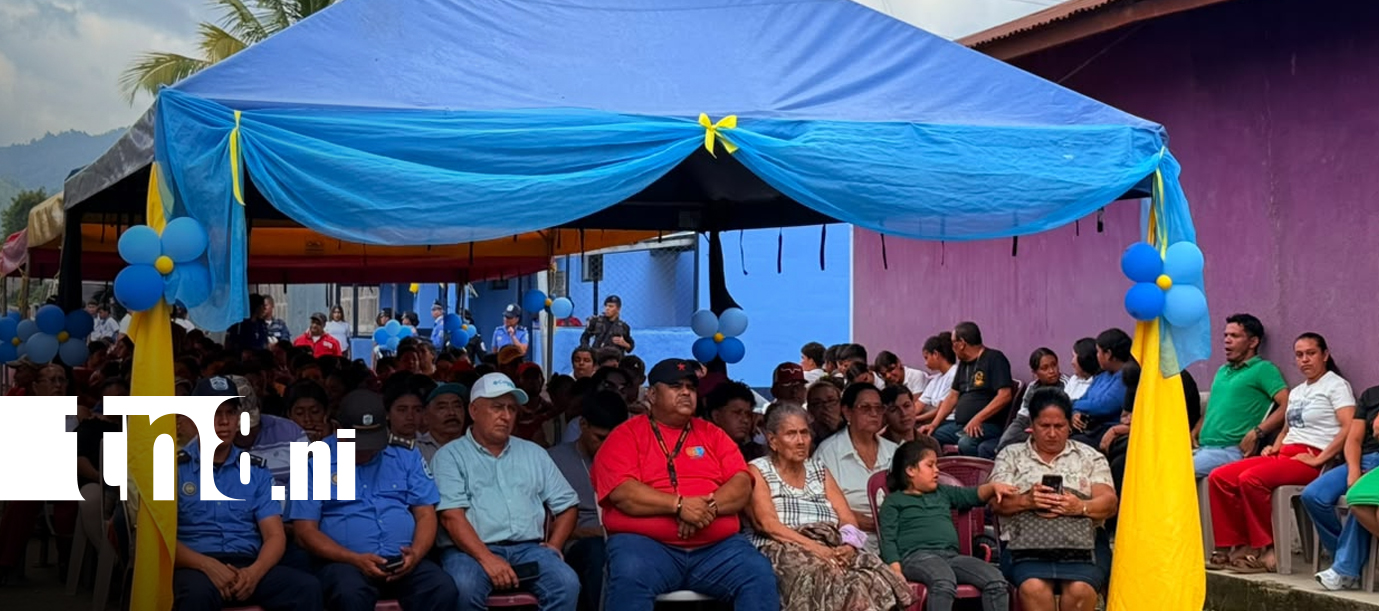 Foto: Rehabilitan estación policial en Teotecacinte, Jalapa, para fortalecer la seguridad de las familias/TN8