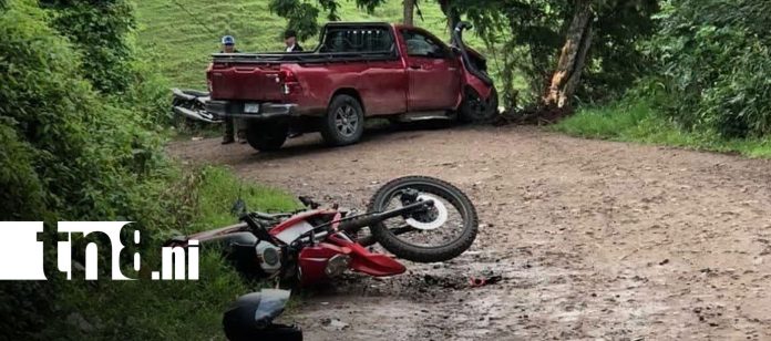 Foto: Accidentes en Jinotega dejan motociclistas lesionados y daños materiales/TN8