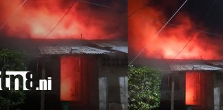 Foto: Incendio causa daños materiales en vivienda de Managua/TN8