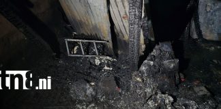 Foto: Familia pierde su vivienda tras incendio en Ocotal/TN8