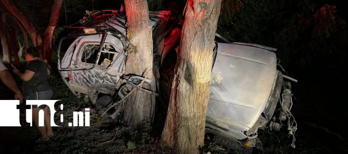 Foto: Accidente deja daños materiales en Rivas/TN8