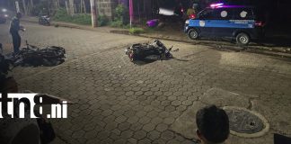 Foto: Fuerte choque de motos deja dos lesionados en Juigalpa/TN8