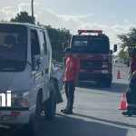 Foto: Accidente entre dos camiones deja un conductor lesionado en la carretera Masaya – Granada/TN8