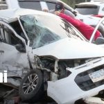 Foto: Violento impacto deja cuantiosos daños materiales en la Pista Suburbana, Managua/TN8