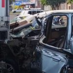 Foto: Accidente en Managua deja a taxista con fracturas y pasajera lesionada/TN8
