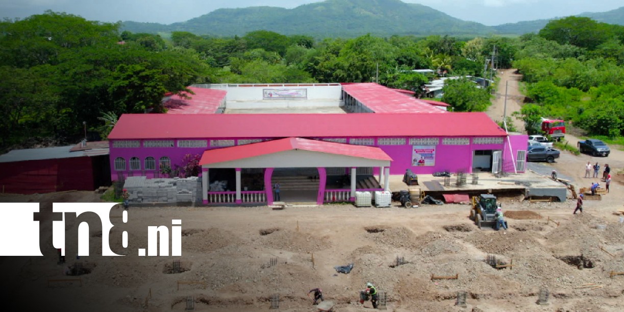 Foto: Construcción del Hospital "Acoyapa Bendito", una obra emblemática de salud / TN8