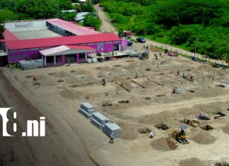 Acoyapa está a un paso de hacer realidad el sueño de tener su propio hospital Foto: Construcción del Hospital "Acoyapa Bendito", una obra emblemática de salud / TN8