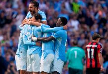 Man City remonta al final y vence 2-1 a Bournemouth en su debut