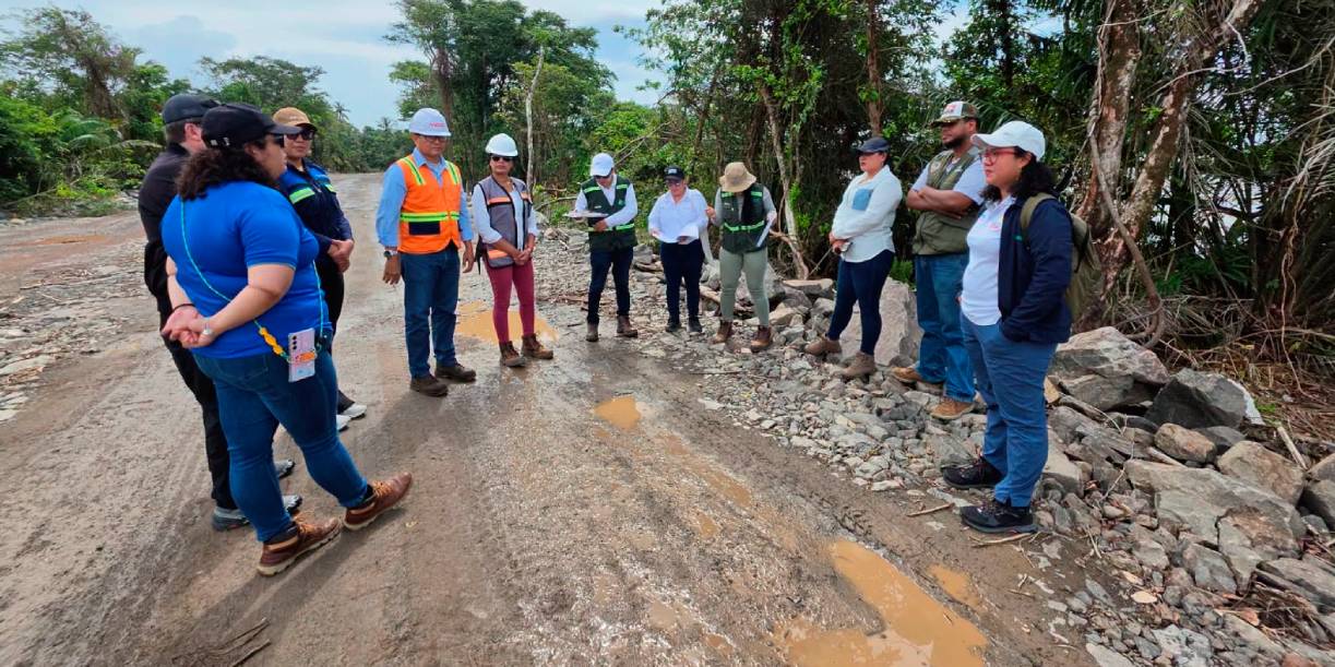 Foto: Inspeccionan Falso Bluff por avance del Puerto de Bluefields/Cortesía