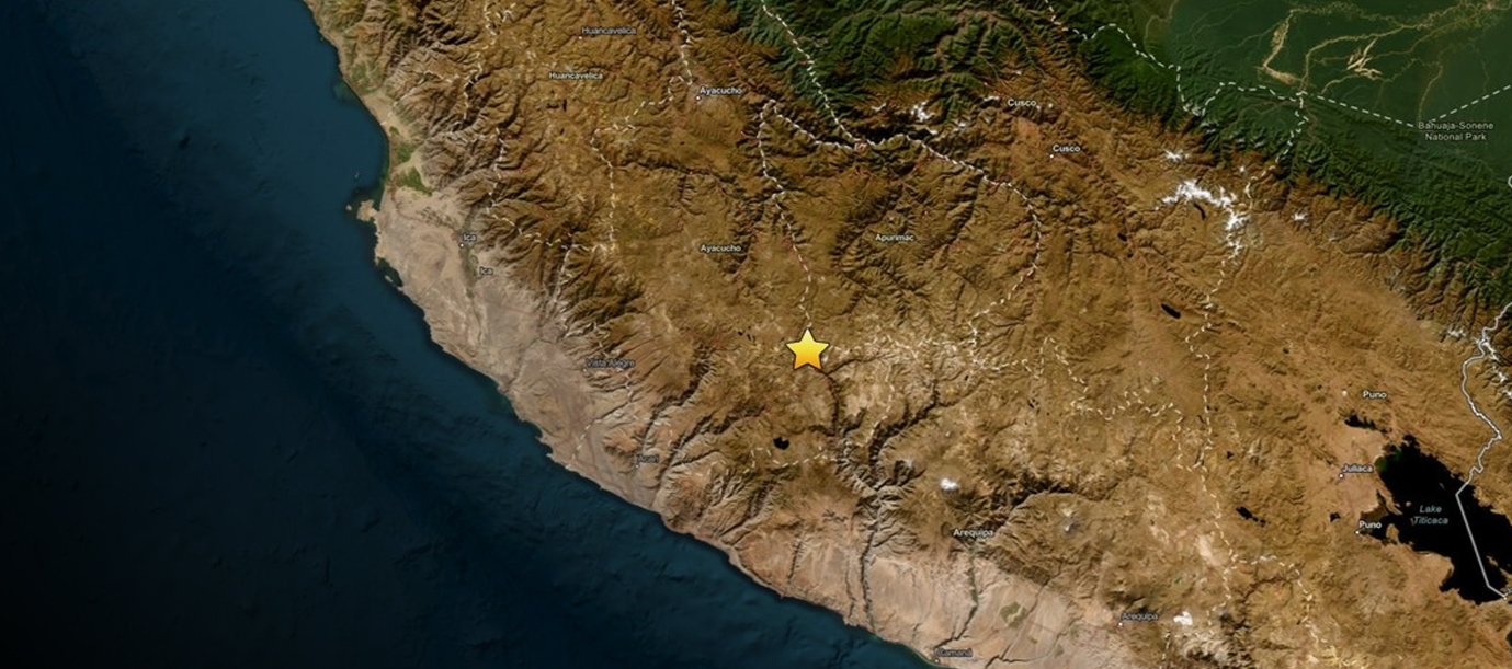 Foto: Fuerte terremoto de 7,2 estremece el sur de Perú/Cortesía