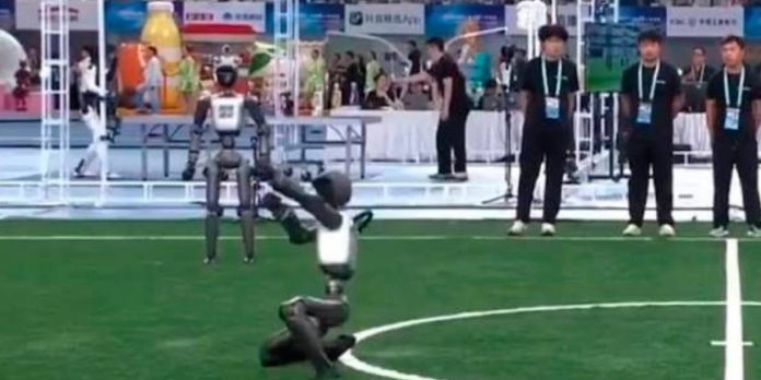 Foto: El festejo de CR7 llega a los robots/Cortesía