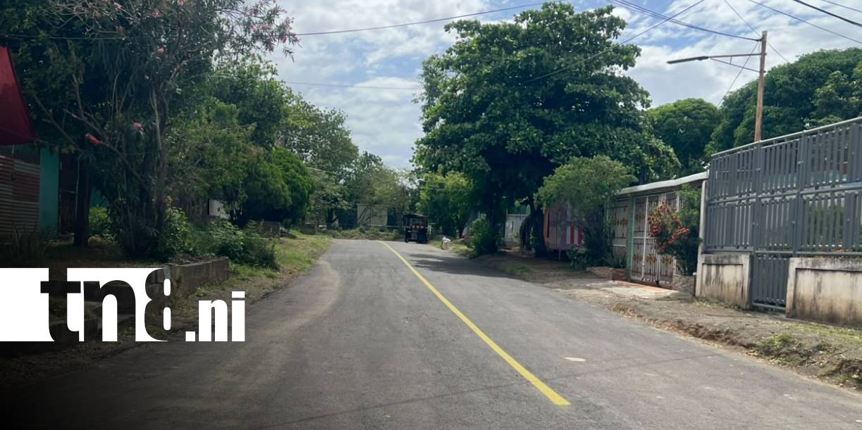 Foto: Managua renueva calles en el Barrio Carlos Núñez/TN8