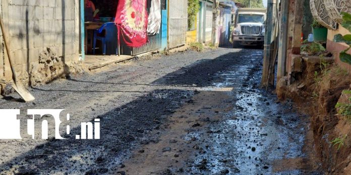 Foto: Nuevas calles transforman el barrio 8 de Marzo en Managua/TN8 Foto: Nuevas calles transforman el barrio 8 de Marzo en Managua/TN8