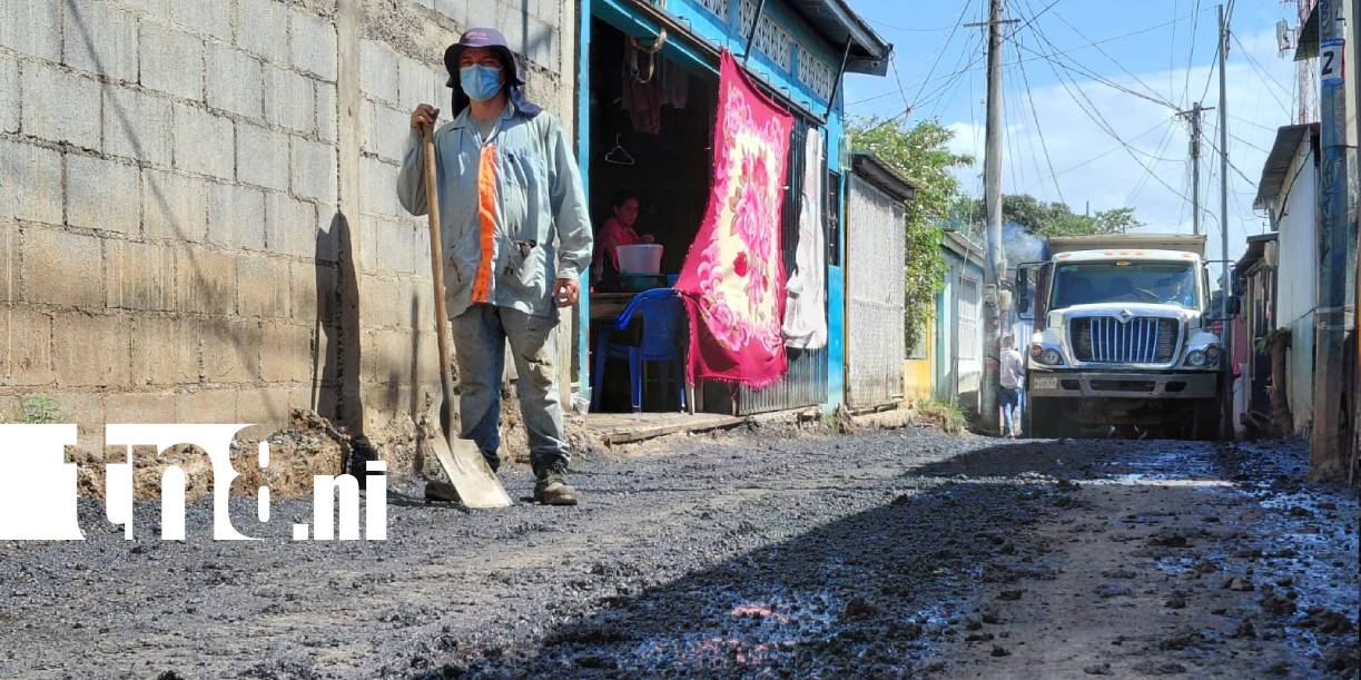 Foto: Nuevas calles transforman el barrio 8 de Marzo en Managua/TN8