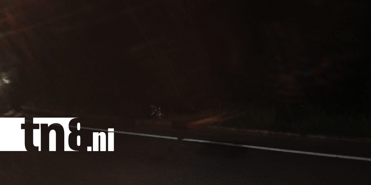 Foto: Motociclista muere tras estrellarse contra alcantarilla en Wiwilí /TN8