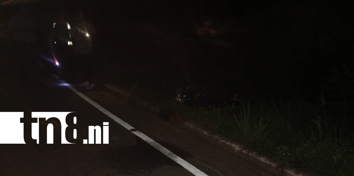Foto: Motociclista muere tras estrellarse contra alcantarilla en Wiwilí /TN8