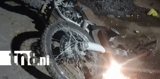 Foto: Pierde el control de su moto y termina lesionada en Nandaime /TN8