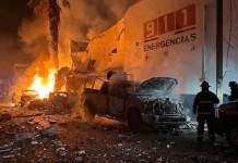Foto: Violento ataque deja policías graves y civiles heridos en México /Cortesía