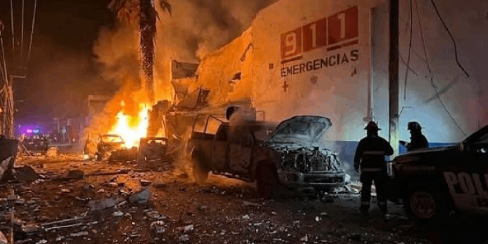Foto: Violento ataque deja policías graves y civiles heridos en México /Cortesía Foto: Violento ataque deja policías graves y civiles heridos en México /Cortesía