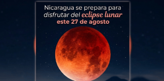 Foto: Nicaragua se prepara para disfrutar del eclipse lunar este 27 de agosto /Cortesía