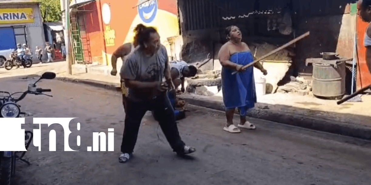 Foto: Managua: hermanos se enfrentan por un pedacito de chicharrón /TN8