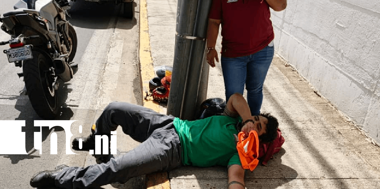 Foto: Sufre graves lesiones tras perder el control en Managua /TN8
