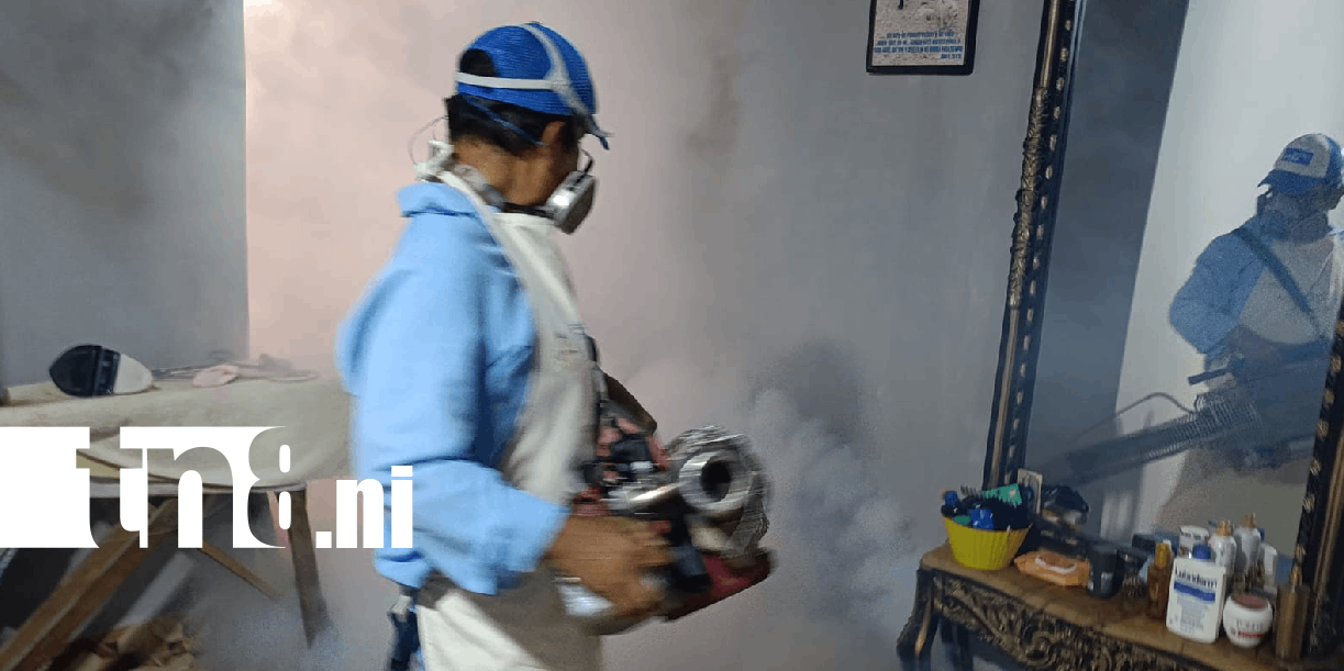 Foto: Jornada de fumigación llegó al barrio 18 de mayo, Managua /TN8