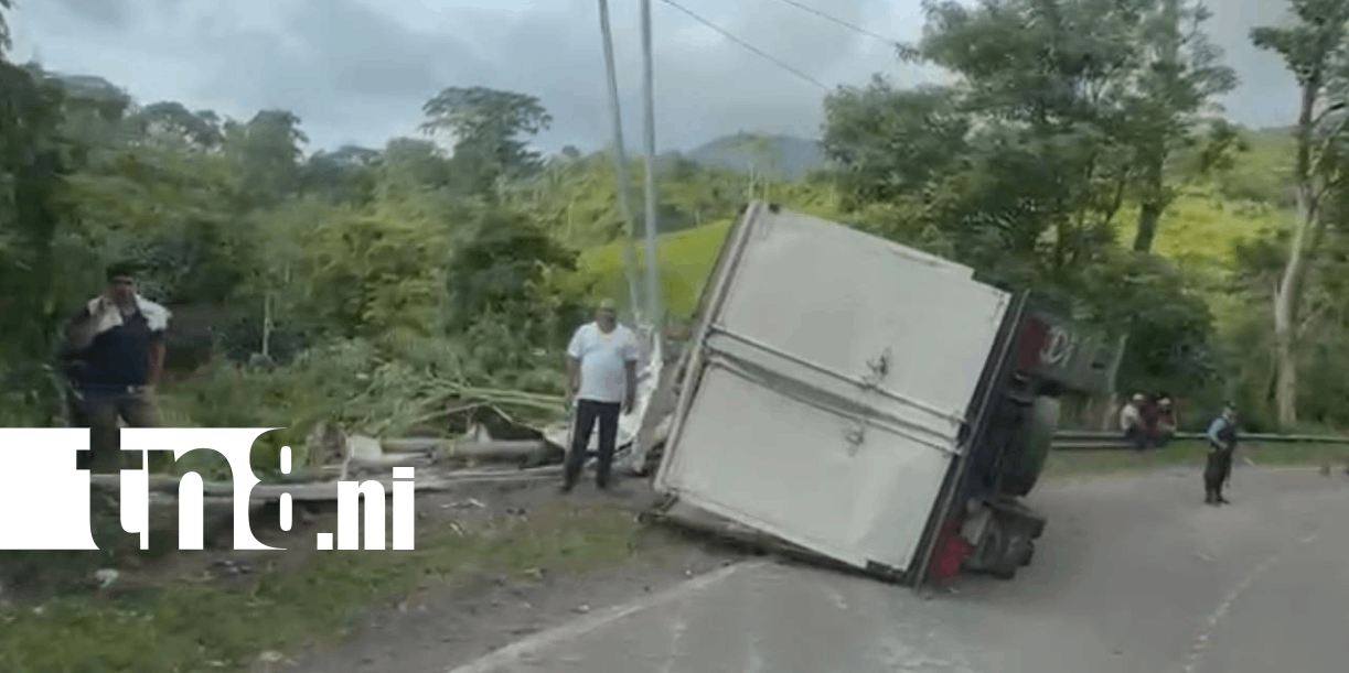 Foto: Motociclista queda grave tras violento accidente en Jinotega /TN8