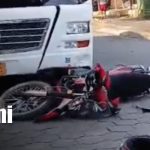 Foto: Accidente en el barrio Ducualí, en Managua / TN8
