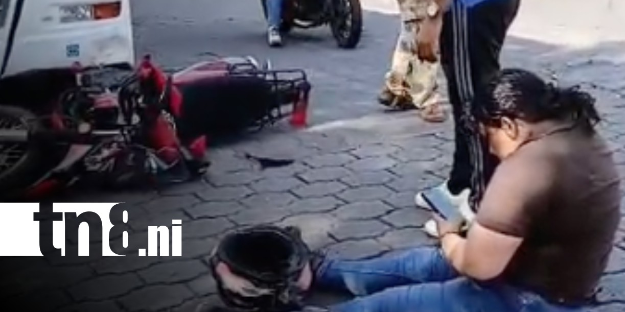 Foto: Accidente en el barrio Ducualí, en Managua / TN8