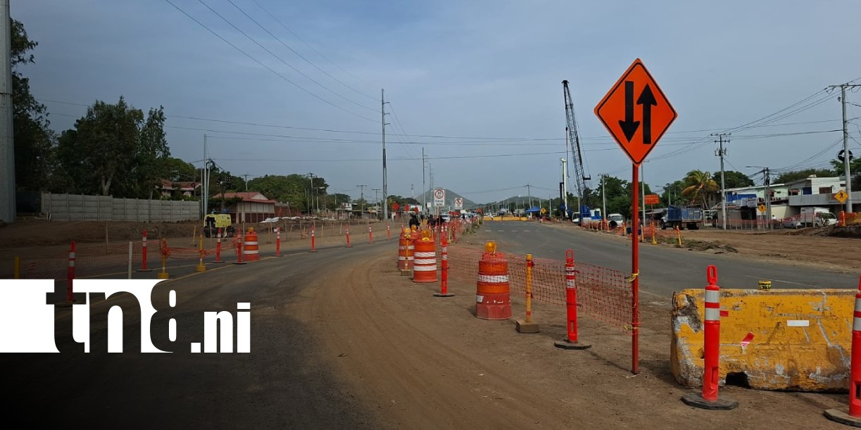 Foto: Nuevos desvíos en Managua / TN8