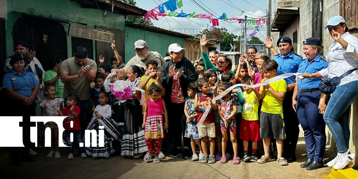 Foto: Mejores calles en el barrio Jorge Dimitrov, Managua / TN8