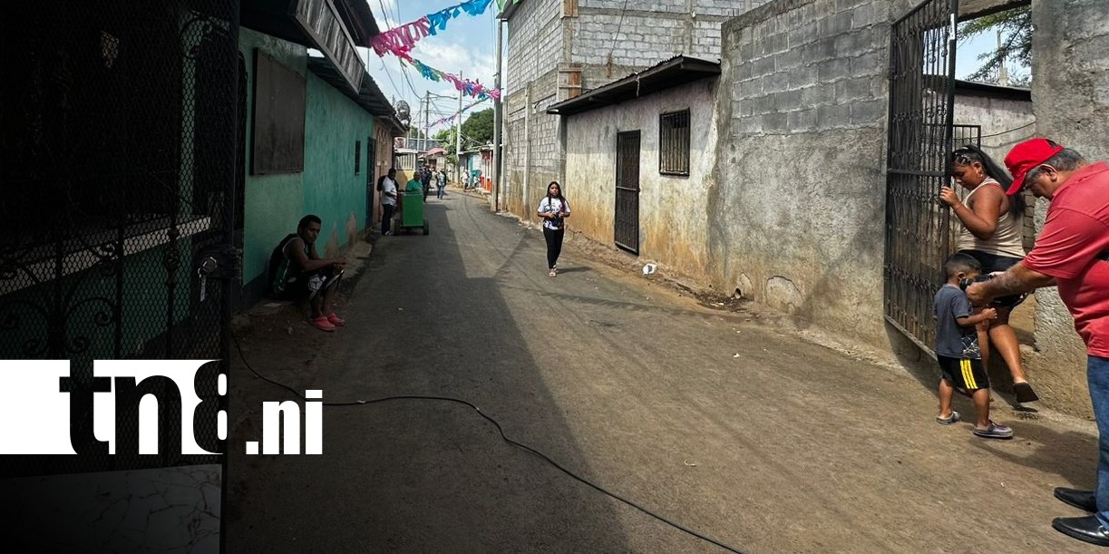 Foto: Mejores calles en el barrio Jorge Dimitrov, Managua / TN8