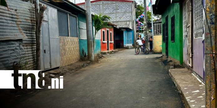 Foto: Mejores calles en el barrio Jorge Dimitrov, Managua / TN8 Foto: Mejores calles en el barrio Jorge Dimitrov, Managua / TN8