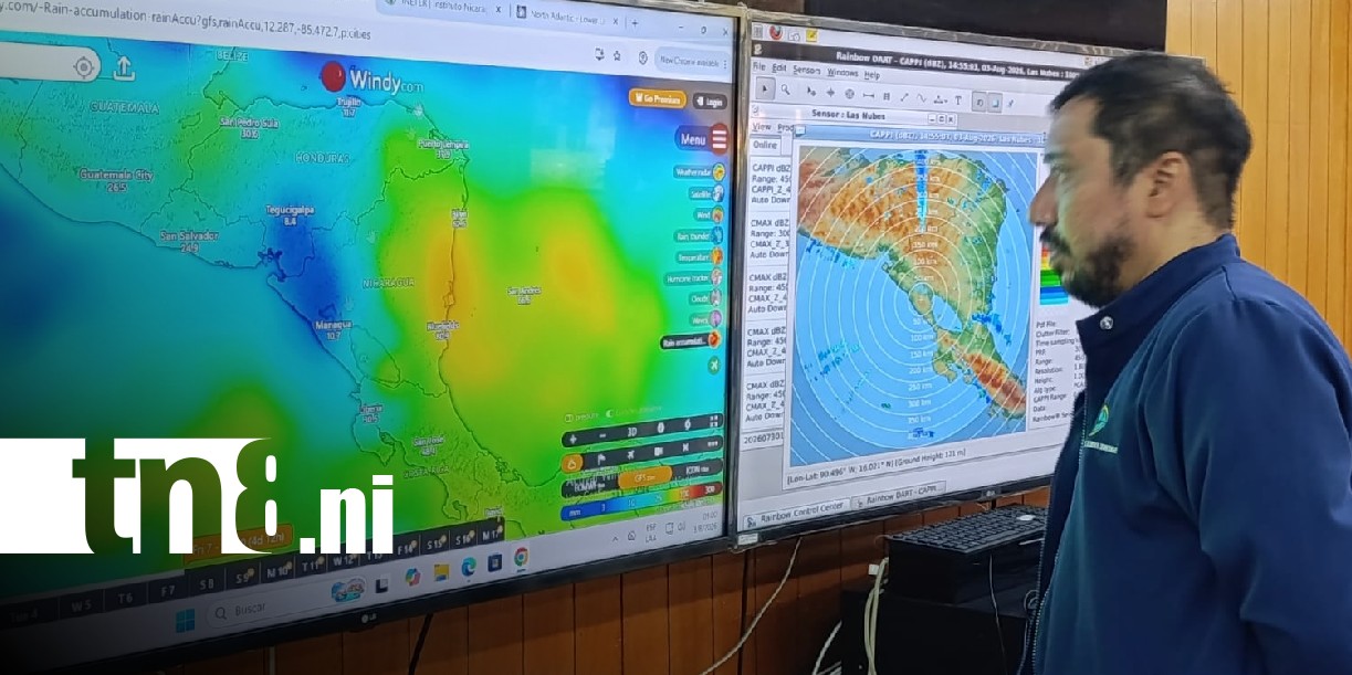 Foto: Pronóstico del clima en Nicaragua / TN8
