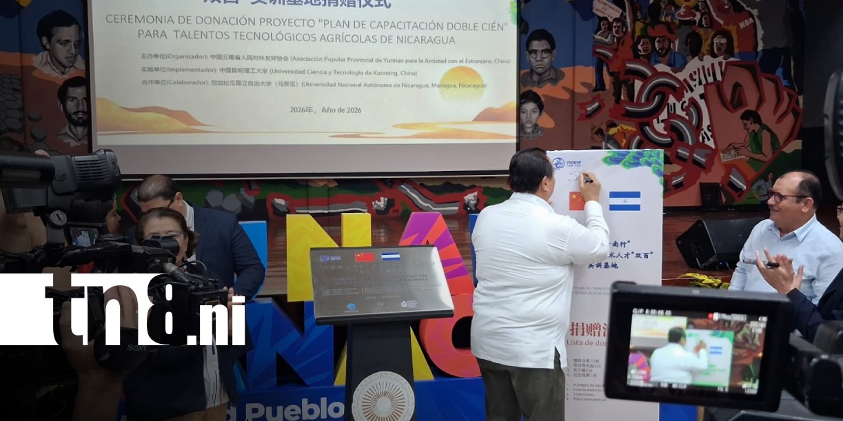 Foto: Doble Cien, proyecto agrícola entre China y Nicaragua / TN8