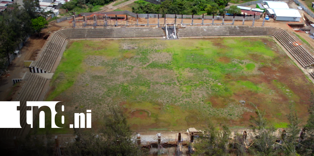 Foto: Inversión para remodelar el Estadio Cacique Diriangén en Diriamba / TN8
