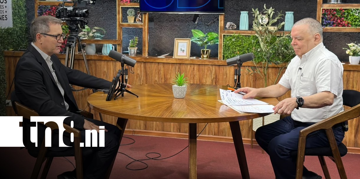 Foto: Entrevista a Roberto López, director del INSS en Nicaragua, desde Estudio TN8