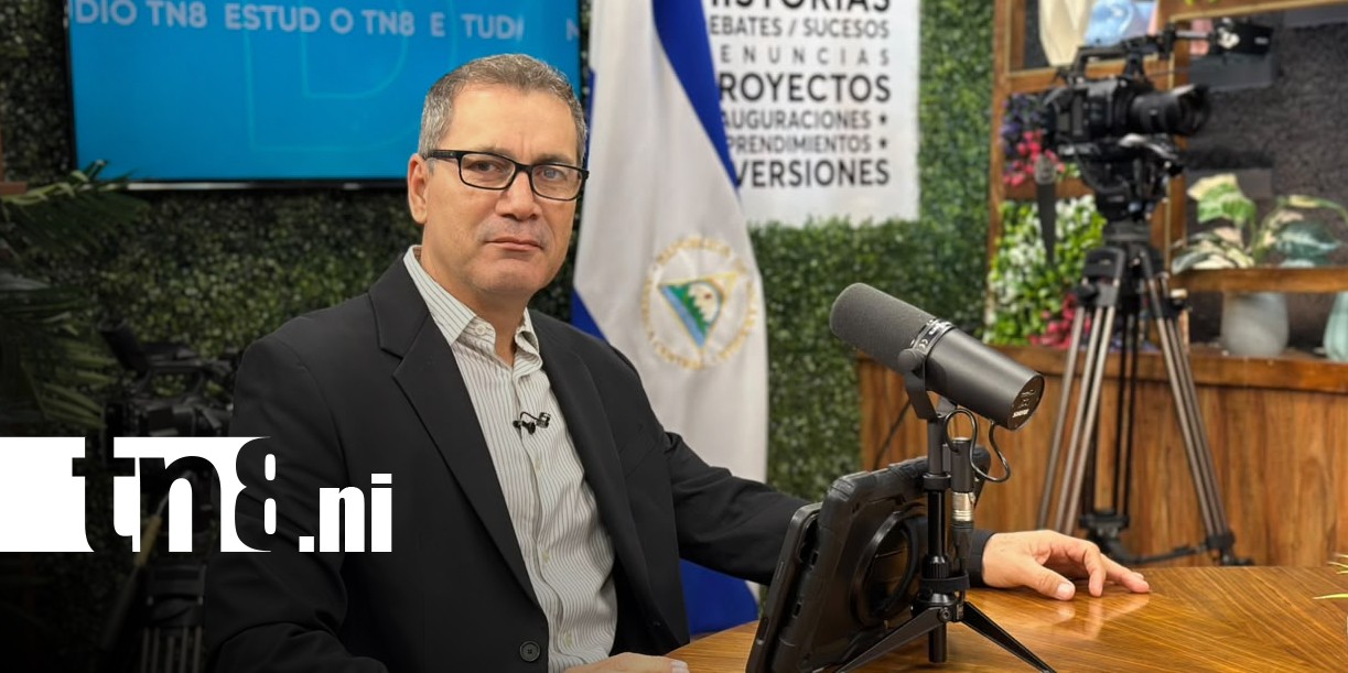 Foto: Entrevista a Roberto López, director del INSS en Nicaragua, desde Estudio TN8