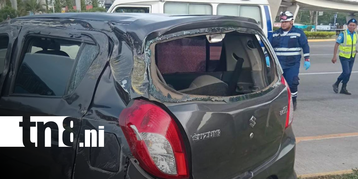 Foto: Aparatoso accidente de tránsito en el 7 Sur / TN8