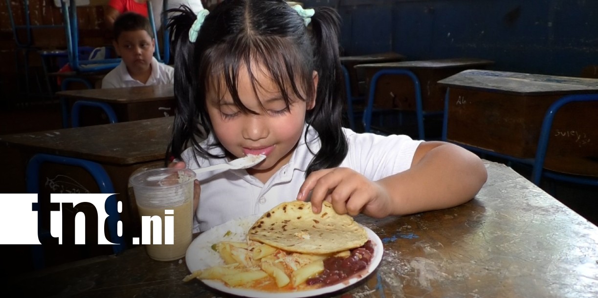 Foto: Merienda escolar en Matagalpa / TN8