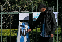 Messi despidió a su padre entre mensajes de cariño en Rosario Messi despide a su padre en su natal Rosario