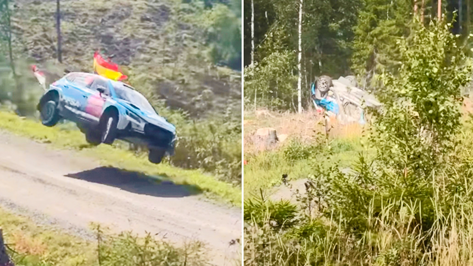Foto: VIDEO: Piloto de rally choca contra un árbol en Finlandia/ Cortesía