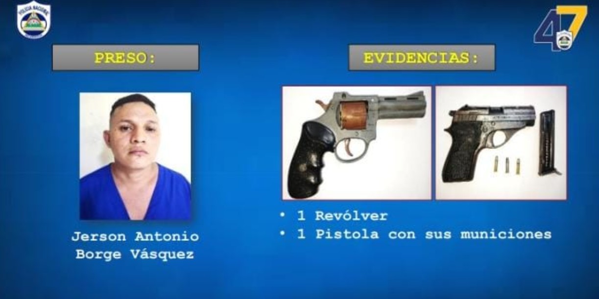 Foto: Capturan a presunto sujeto relacionado a homicidio en Managua / TN8