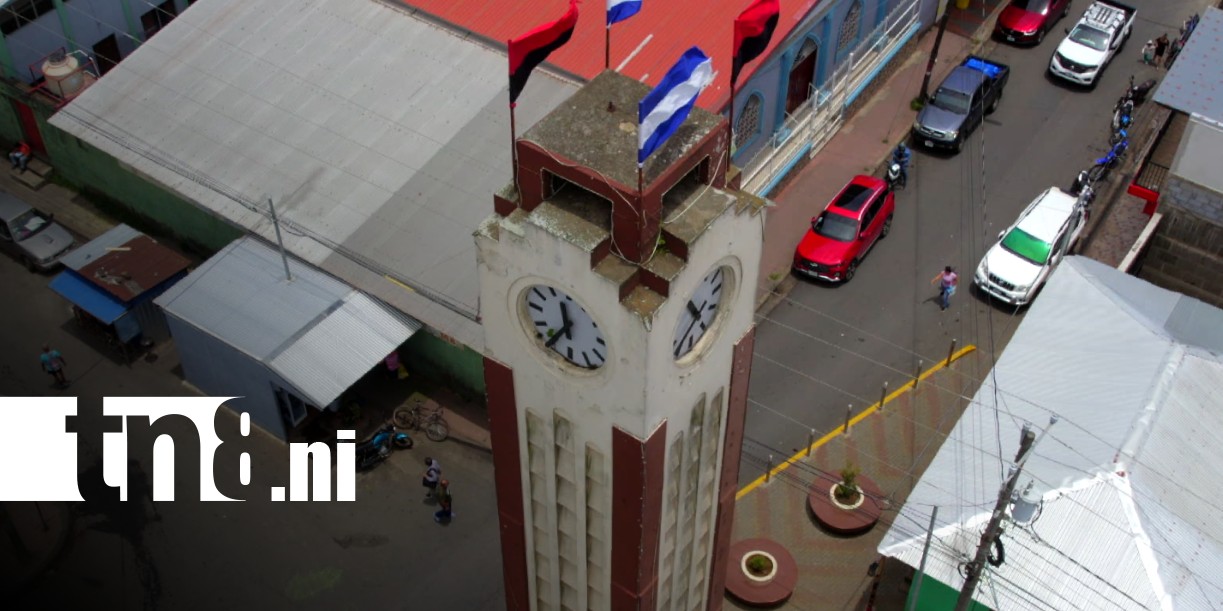 Foto: El Reloj de Diriamba, emblema de la ciudad / TN8