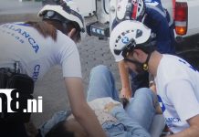 El Alto estaba ahí: camioneta embiste a motociclista en Estelí Foto: Fuerte accidente con motorizada en Estelí / TN8