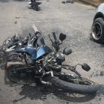 Foto: Accidente deja a motociclista lesionado en Managua/TN8