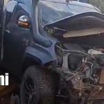 Foto: Aparatoso choque frontal deja cuantiosos daños materiales en Bilwi/TN8