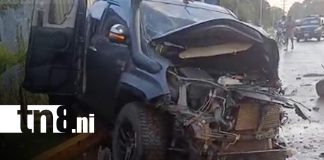 Foto: Aparatoso choque frontal deja cuantiosos daños materiales en Bilwi/TN8
