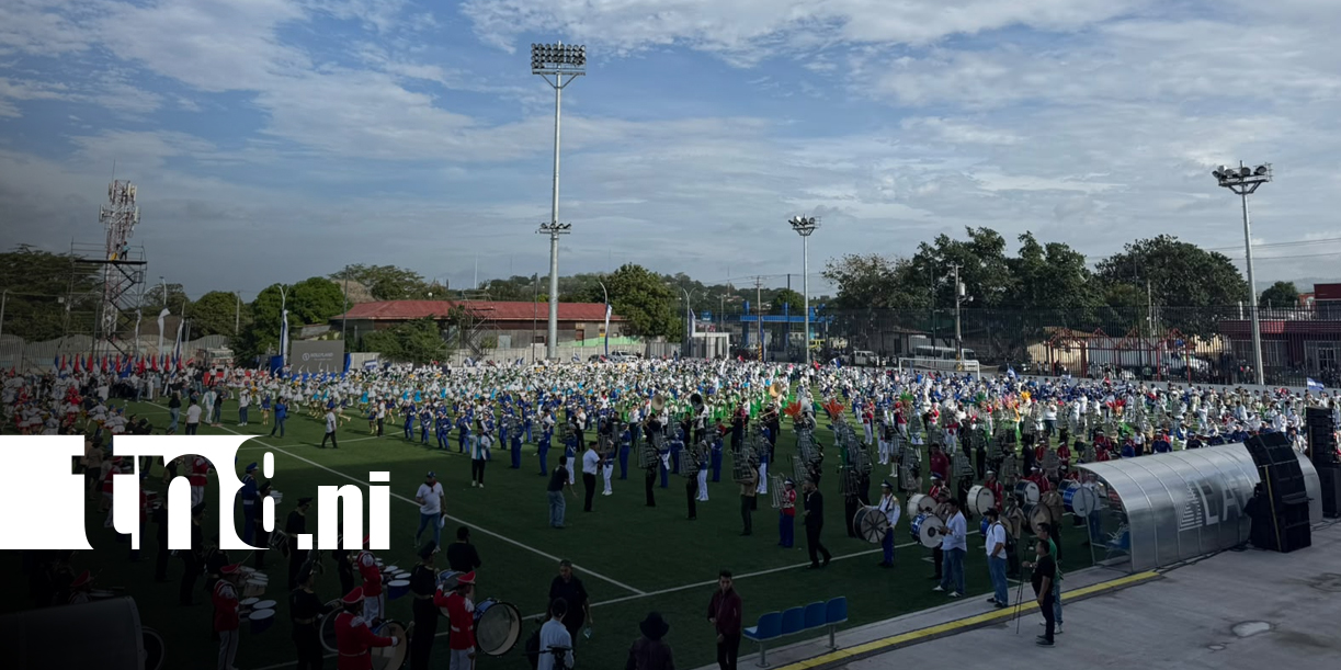 Foto: Jóvenes reciben la Antorcha Centroamericana en Managua/TN8